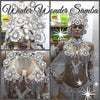 White Wonder Samba Complete 10 Piece Costume - BrazilCarnivalShop