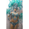 Brittany Blue Luxury 10 Piece Bikini Samba Costume - BrazilCarnivalShop