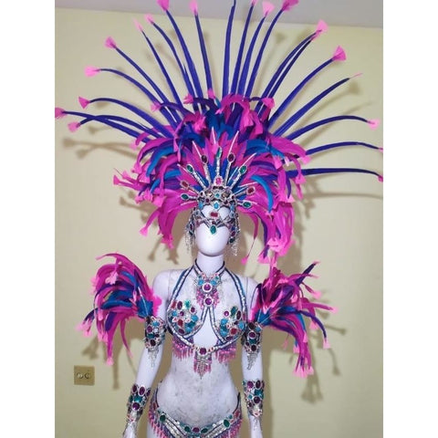 Pink Topaz Samba Complete 10 Piece Costume