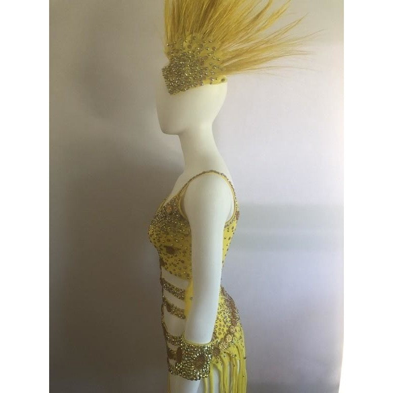 Majestade Ouro Long Fringes - BrazilCarnivalShop