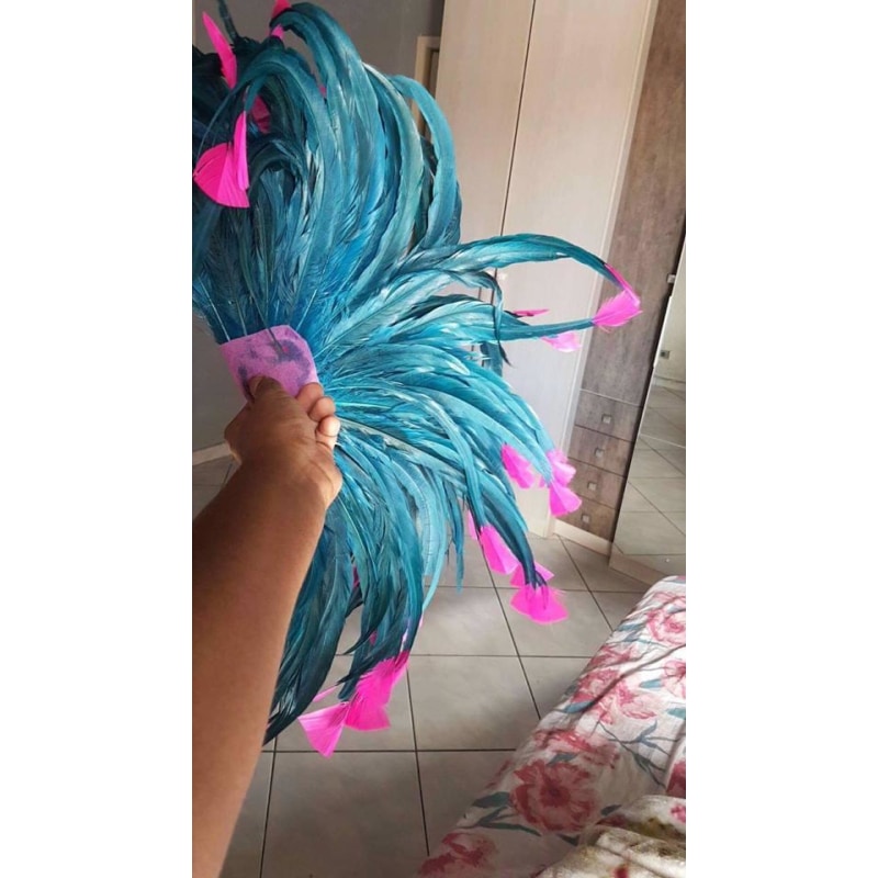 Blue and Pink Luxury Bikini Samba Costume - BrazilCarnivalShop