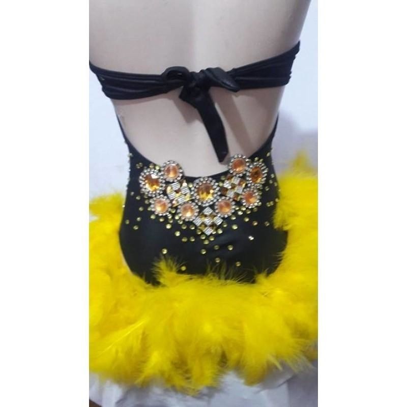 Feathered Classic Star Samba Show One Piece - BrazilCarnivalShop