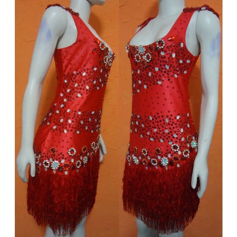 Suzanna Rhinestone Samba Shine Dress - BrazilCarnivalShop