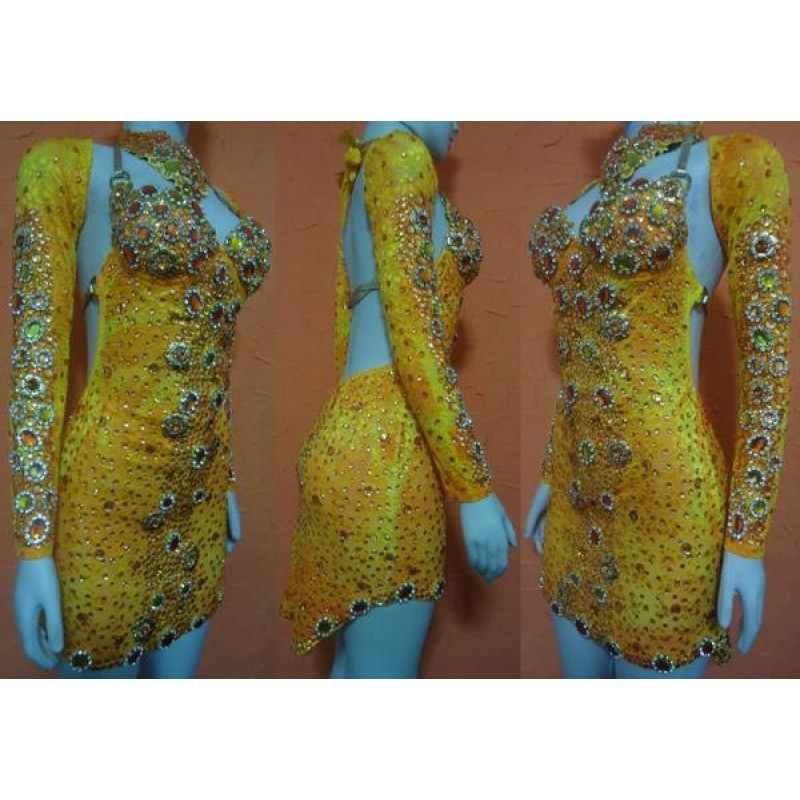Hilda Supreme Crystal Samba Shine Dress - BrazilCarnivalShop