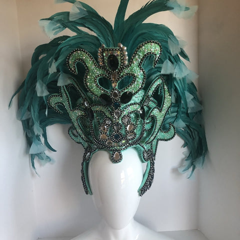 Verde Mar Headpiece - BrazilCarnivalShop