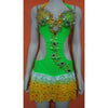 Brazil Costume Dance Samba Crystal Shine Amarelo e Verde - BrazilCarnivalShop