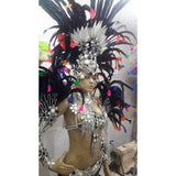 Noir Ultra Luxury Sparkler Samba Complete 10 Piece Costume - BrazilCarnivalShop