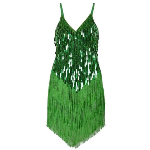 Long Sleeve Sparkle Samba Dress