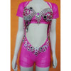 Pink & Stones Lycra Cirré Booty Shorty One Piece + Samba Gloves - BrazilCarnivalShop