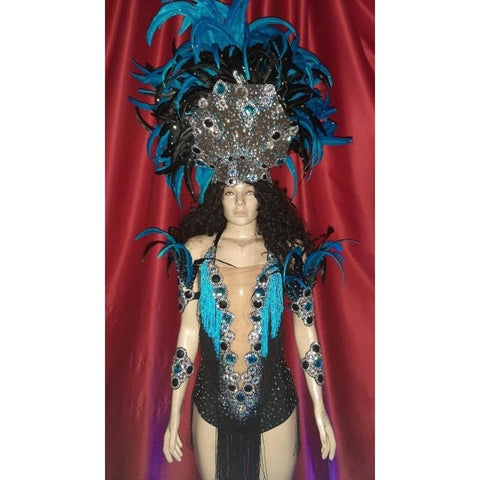 Turquoise Gem Luxury 10 Piece Samba Costume