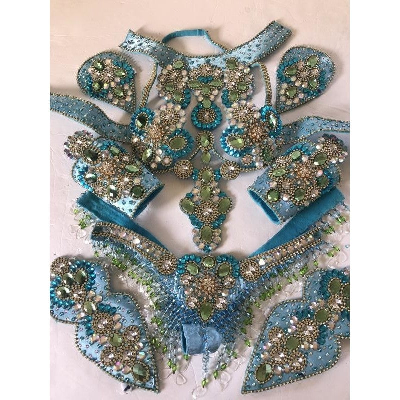 Azul e Verde Mar Supreme Luxury Bikini Samba Costume