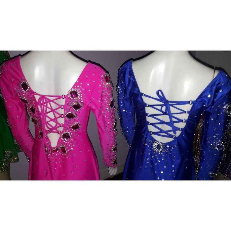 Long Sleeve Sparkle Samba Dress - BrazilCarnivalShop