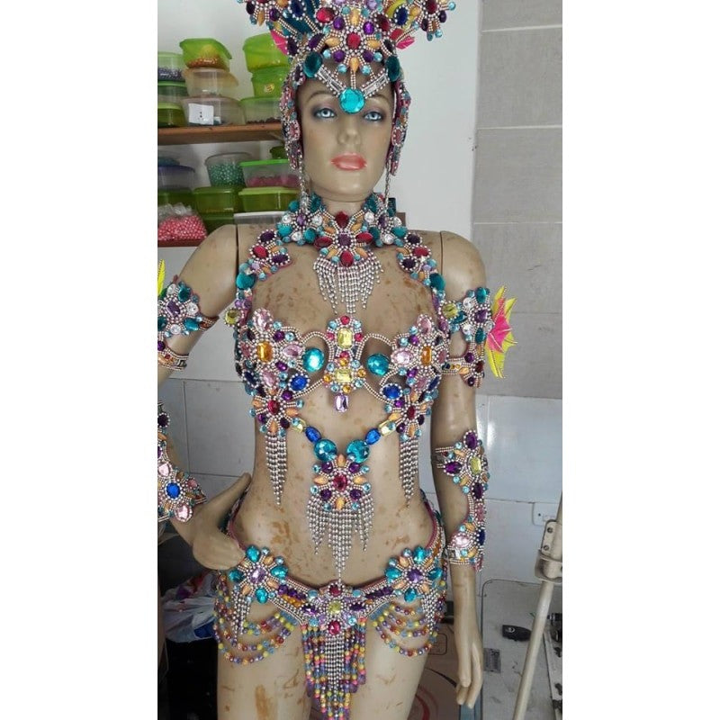 Colors Delight Samba Complete 10 Piece Costume - BrazilCarnivalShop