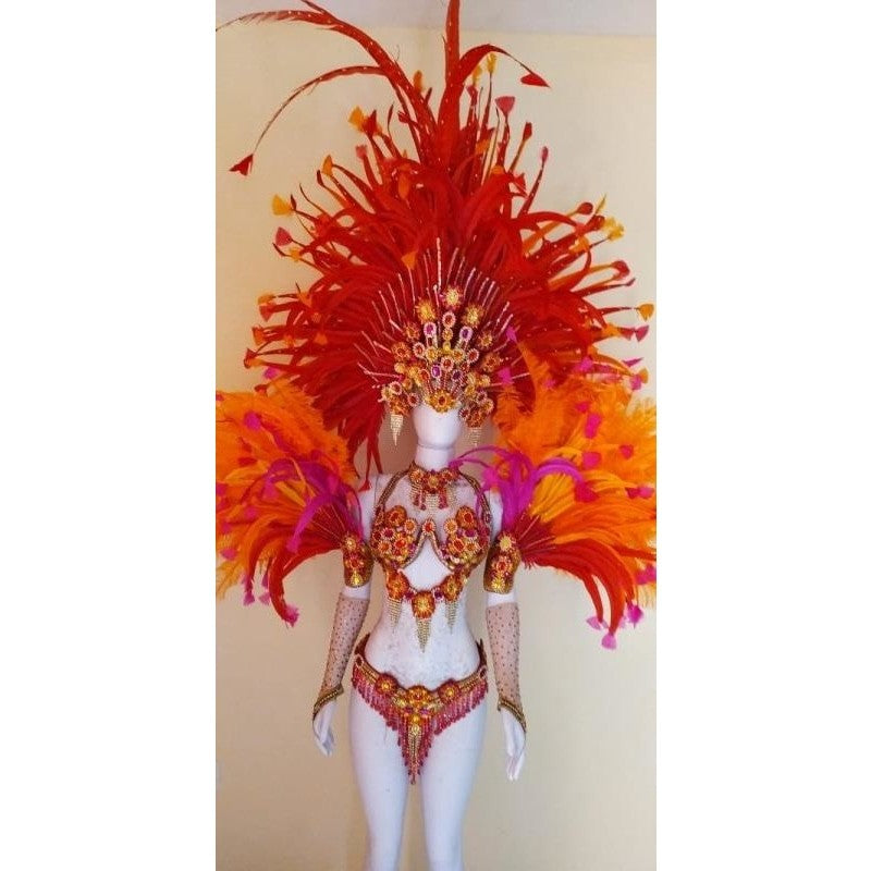 Fogo Rosa Luxurioso Samba Costume - BrazilCarnivalShop