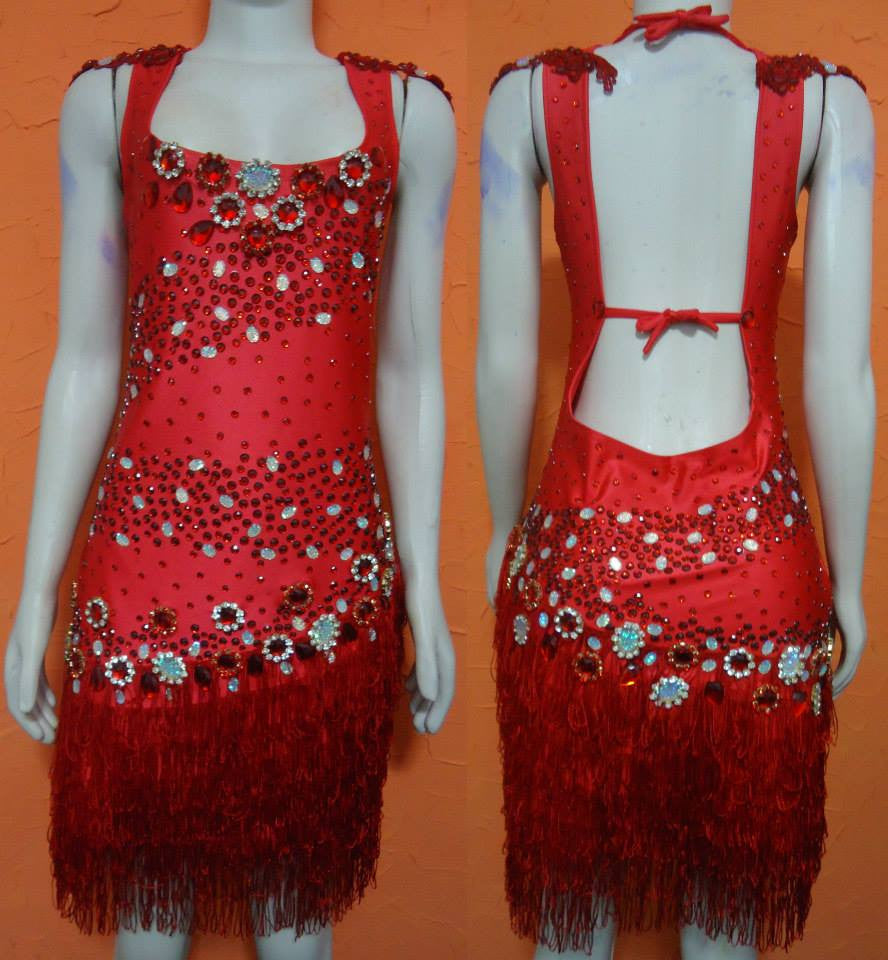 Vermelho Maravilha Samba Dance Dress - BrazilCarnivalShop