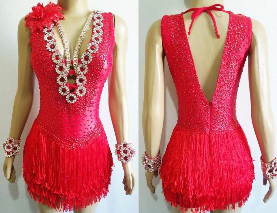 Vermelho Maravilha Samba Show Dress - BrazilCarnivalShop