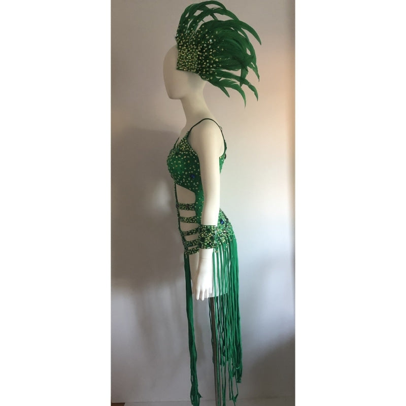 Majestade Ouro Long Fringes - BrazilCarnivalShop