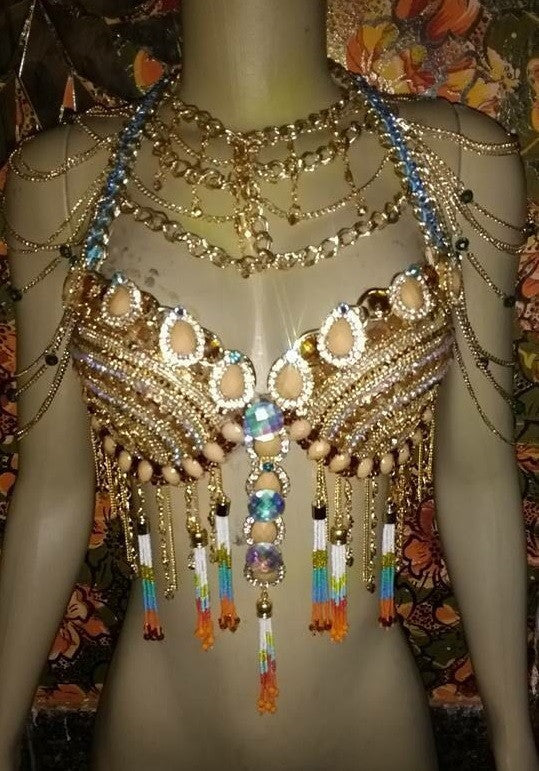 Exotica Beads & Rhinestones Rainha Top - BrazilCarnivalShop