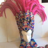 Hot Pink and Royal Blue Rio Bikini Samba Costume - Final Sale - BrazilCarnivalShop
