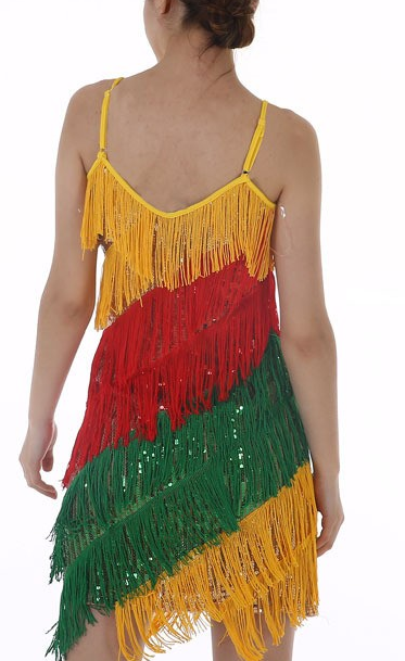 Multi Color Rio Fringes Dress - BrazilCarnivalShop