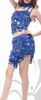 Tania Sequined Cropped Top & Mini Skirt Samba Show - BrazilCarnivalShop